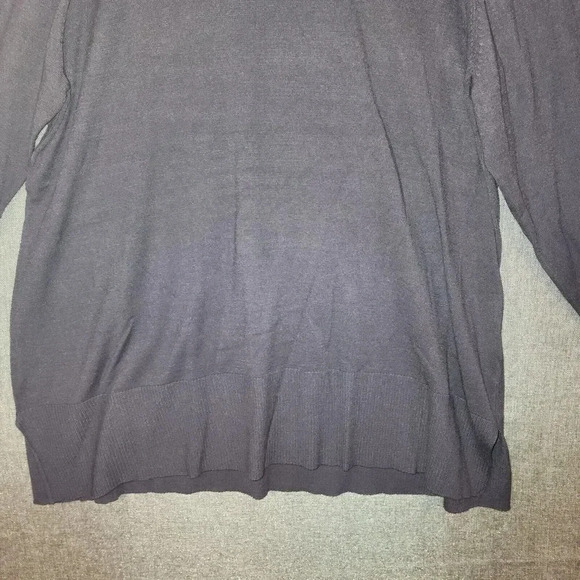 Soft Surrounding Women Grayish Blue Turtleneck Stretch Pullover Sweater Size 2X - Picture 7 of 9